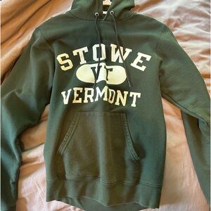 Stowe Vermont green hoodie